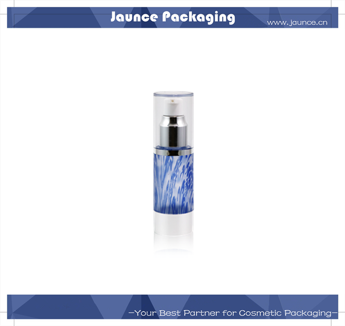 Acrylic Blue Airless Bottle